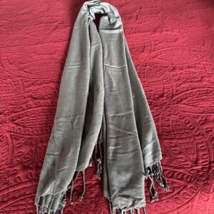 Scarf, gray, Rayon, new